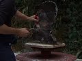 Andrew Lacey Patinates his bronze sculpture