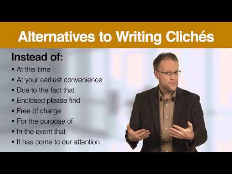 how to eliminate cliches
