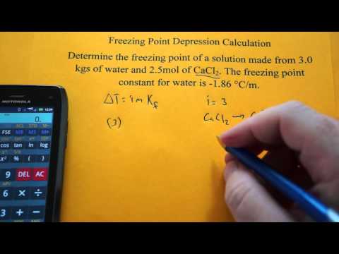 how to determine freezing point