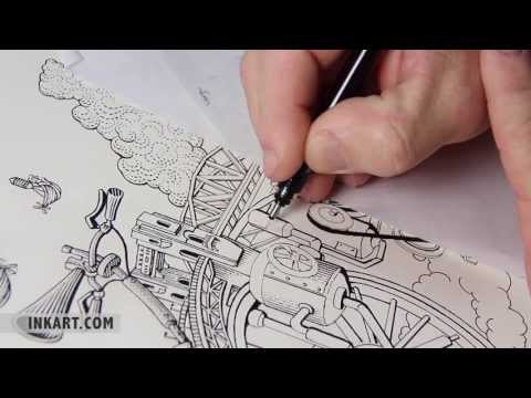 Illustration - This video shows the process of doing a scratchboard illustration for a beer label. The drawing will be screen printed onto the bottle, so the amount of deta...