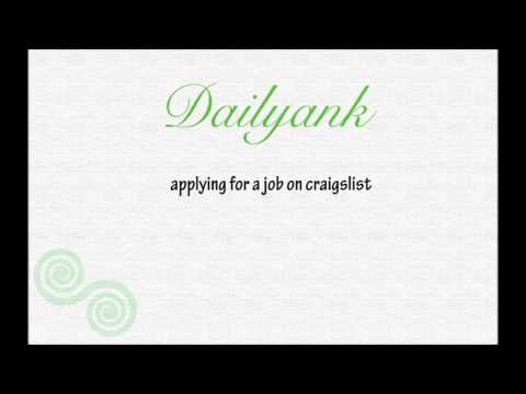 how to apply for jobs on craigslist