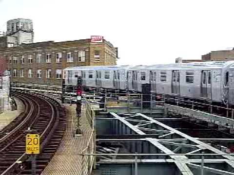 MustangFan424 - This is a video I took of R160s leaving and entering Myrtle Wycoff. This is the first time R160As have ever hit service on the M line.