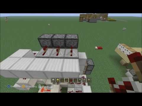 how to make a 3x3 piston door in minecraft