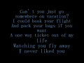 simple plan   vacation lyrics 
