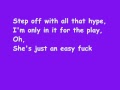 The Millionares Painted Whore Lyrics On Screen