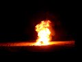 doing a flip over a big fire doing a flip over a big fire