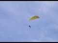 Paraglider test pilot working - DANGEROUS