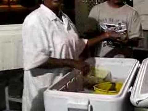 Doubles at the Port of Spain Airport