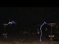 Twin Musical Tesla Coils playing Mario Bros