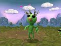 a harmless green gnom which is just waiting on his planet to be conquered and enslaved into our great galactic empire lol ^^