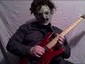 Leatherface plays guitar