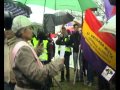 concentración antifascista frente al valle de los caidos 19-11-11