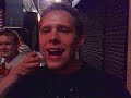 steve drinks a shot, geena davis-style, at david's birthday.