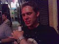 steve drinks a shot, geena davis-style, at david's birthday.