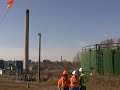 Tower down to power plant Springfield Ohio