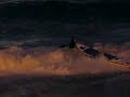 Surfski Kayak Launching in big surf - wipeout Surfski Kayak Launching in big surf - wipeout