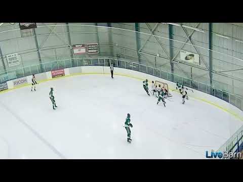 Matteo Andrew. Behind the net reverse, pass out front for scoring opportunity.