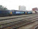 DRS' screamy 57s & dead shed @ Crewe (16/08/08)