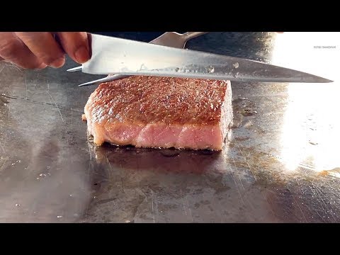 Thực phẩm nhập khẩu USA FOODS_Rare Wagyu Steak in Tokyo - Teppanyaki Lunch in Japan