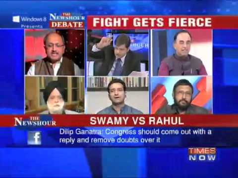 newshour - A day after Janata Party President Subramanian Swamy's allegations against Congress President Sonia Gandhi and General Secretary Rahul Gandhi, raising questi...