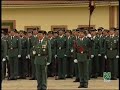 Alumnos de la academia de Baeza, interpretando el himno de la benemerita.