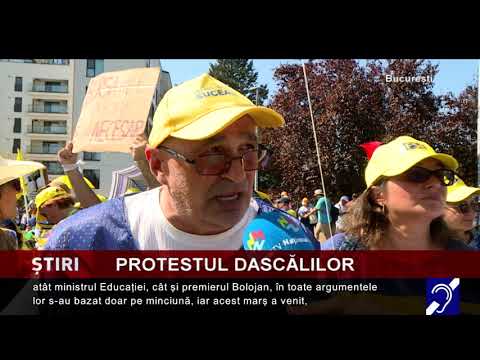 Protestul dascălilor, în București