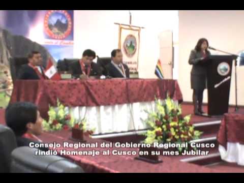 Sesi�n de Consejo Regional en Homenaje al Cusco