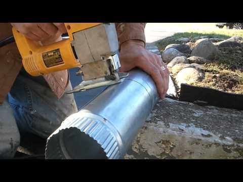 how to cut b-vent pipe