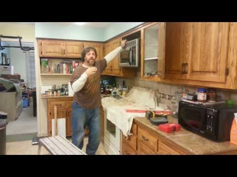 how to install microwave with vent