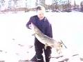 Pike 10.2 kg on ice-fishing