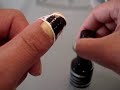 Tiger Stripe nail art Tiger Stripe nail art