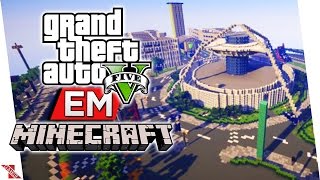 Incrível Mapa de GTA 5 Sendo Refeito em Minecraft!