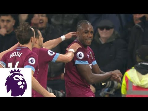 Video: Michail Antonio scores off free kick routine for West Ham v. Liverpool | Premier League | NBC Sports