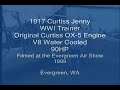 1917 Curtiss Jenny Biplane - Engine Run up at Evergreen
