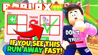 Run Away Fast If You See This Trade In Adopt Me Roblox Minecraftvideos Tv