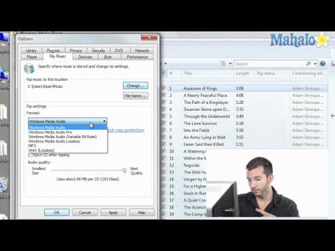how to download music from cd to windows media player