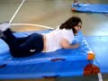 Clase de gimnasia en el polit�cnico VIGO II