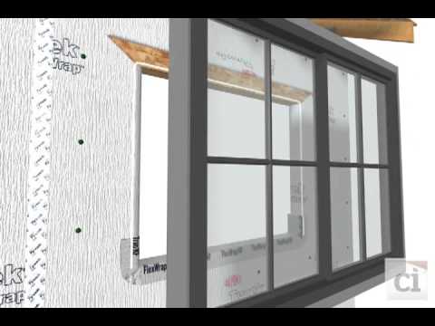 how to install tyvek drainwrap