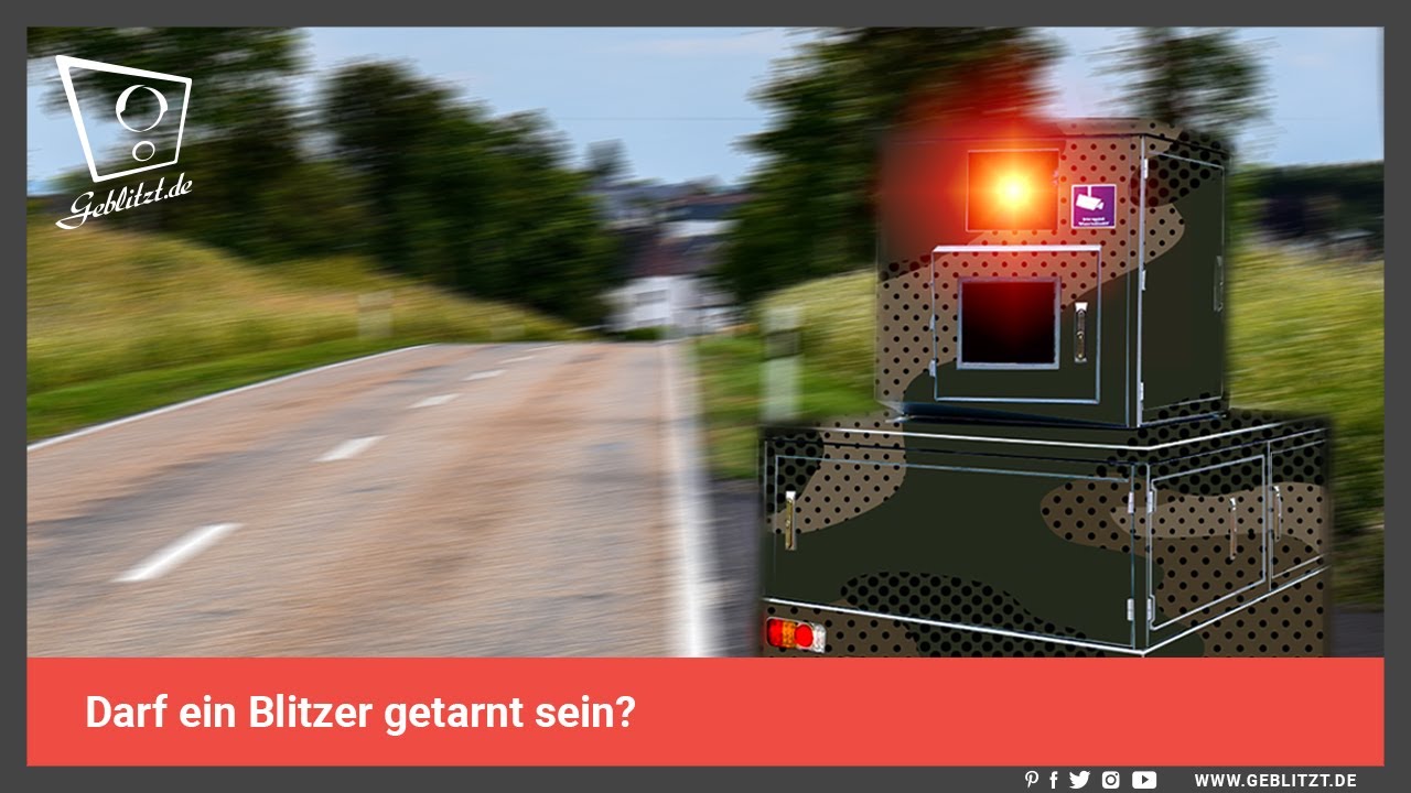 Darf ein Blitzer getarnt sein?