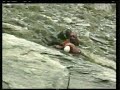 Climber accident falling of cliff on a rescue mission crash
