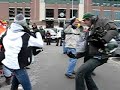 Green Bay Packer Fans Dancing at Lambeau