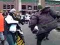 Green Bay Packer Fans Dancing at Lambeau