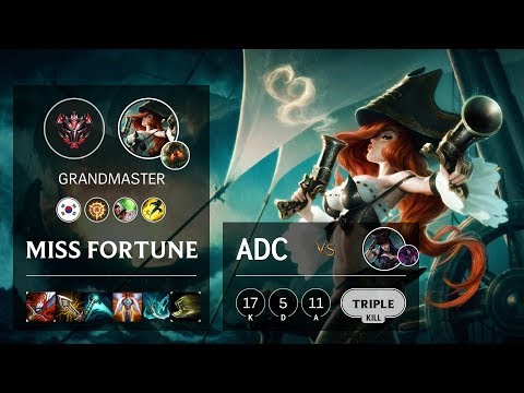 Miss Fortune ADC vs Caitlyn - KR Grandmaster Patch 10.6