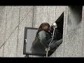 high angle rescue demo at central bank