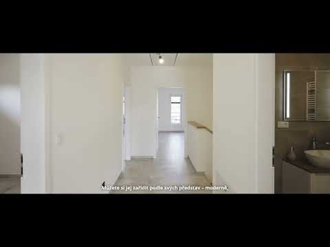 Video Prodej novostavby, bytu 5+kk, 160m² plochy s garáží, z roku 2025, 30 minut východně od Prahy