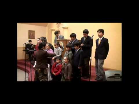 tabernaculo Branham - Niños del Tabernáculo Caridad, Chile. Cantando y adorando a nuestro Salvador Jesus. A El sea la Gloria.