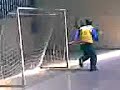 campeonato baby futbol, arquero fleta, ATAJANDO!
