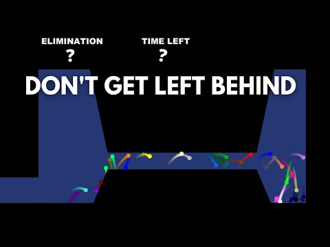 Algodoo Marble Race - Don't Get Left Behind