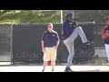 Tony Sipp bullpen session