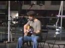 Joe Thomas sings on Fountain Square